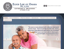 Tablet Screenshot of elderlawomaha.com